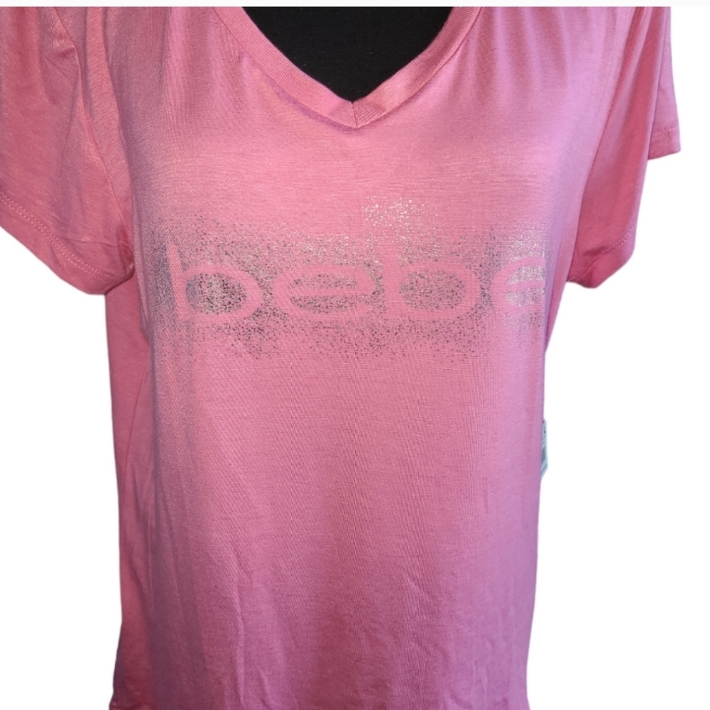 💕NWT BeBe Sport Pink T-Shirt💕Size Large